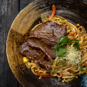 BEEF STEAK PASTA