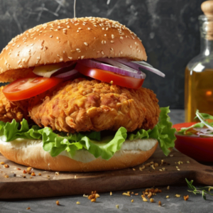 HOT CHICKEN BURGER